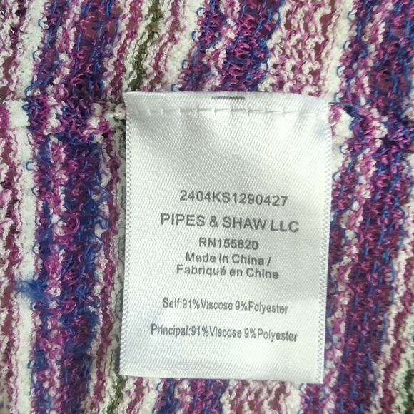 Veronica Beard Size Medium Purple Striped Women's V-neck Cardigan - Picture 3 of 10